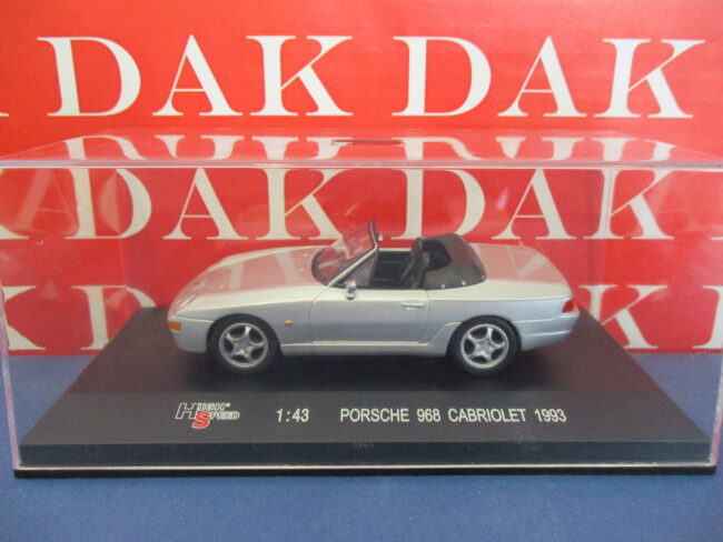 Die cast 1/43 Modellino Auto Porsche 968 Cabriolet 1993 by High Speed - immagine 4