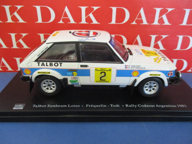 Die cast 1/24 Modellino Auto Talbot Sunbeam Lotus Argentina 1981 J. Todt - immagine 2