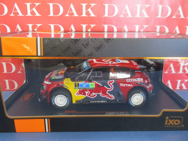 Die cast 1/24 Modellino Auto Citroen C3 WRC Rally Mexico 2019 S. Ogier - immagine 4