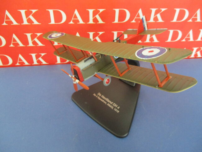 Die cast 1/72 Modellino Aereo Aircraft De Havilland DH4 No. 5 Sqd. RNAS 1918 - immagine 2