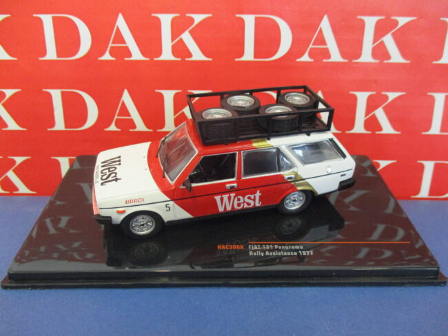 Die cast 1/43 Modellino Auto Fiat 131 Panorama Assistenza Rally Tre Gazzelle 197