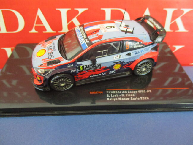 Die cast 1/43 Modellino Auto Hyundai i20 Coupe WRC Rally Monte Carlo 2020 Loeb