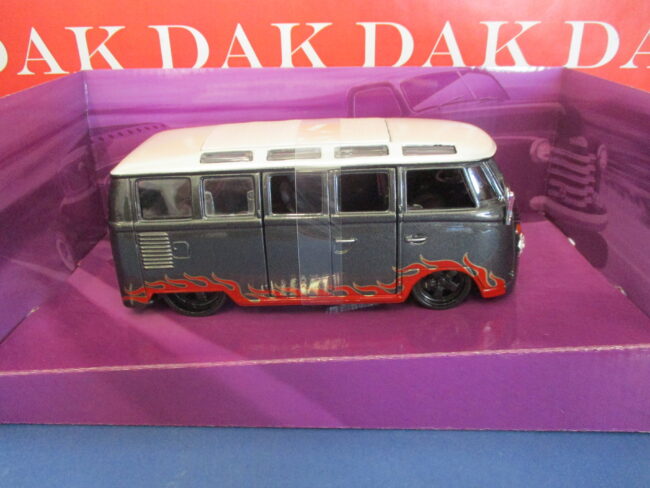 Die cast 1/24 1/25 Modellino Furgone Volkswagen Van Samba Outlaws by Maisto