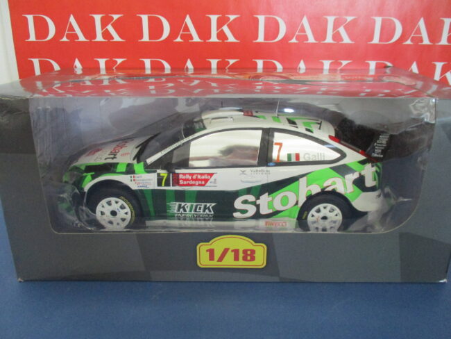 Die cast 1/18 Modellino Auto Ford Focus WRC Rally Sardegna 2008 G. Galli - immagine 4