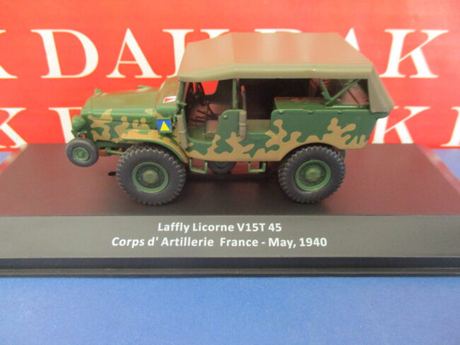 Die cast 1/43 Modellino Trattore Laffly Licorne V15T 45 Corps Artillerie 1940 - immagine 2