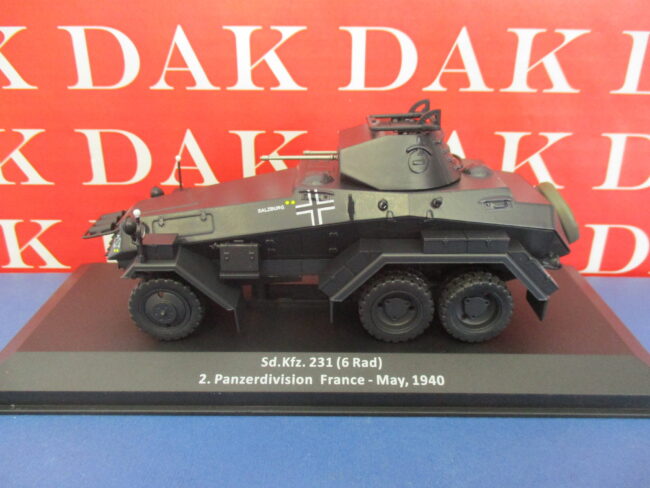 Die cast 1/43 Modellino Autoblindo Sd.Kfz. 231 6 Rad 2. Pz.Div. France 1940