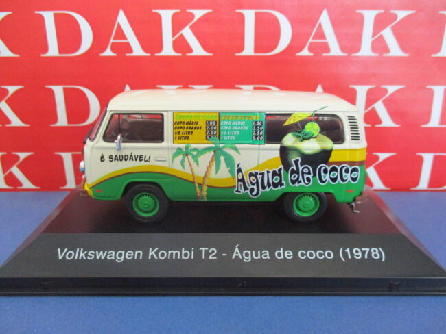 Die cast 1/43 Modellino Furgone Van Volkswagen T2 Kombi Agua de Coco 1978 - immagine 2