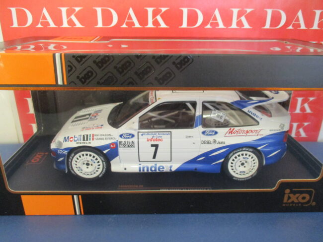Die cast 1/18 Modellino Auto Ford Escort RS Cosworth Rally Tour de Corse Biasion - immagine 4