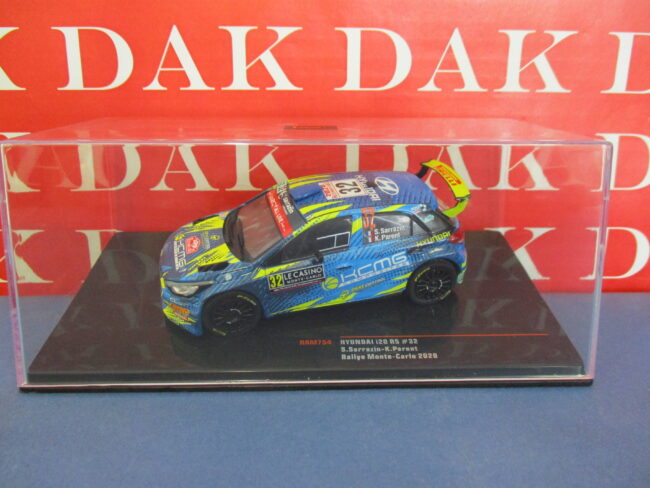 Die cast 1/43 Modellino Auto Hyundai i20 R5 Rally Monte Carlo 2020 S. Sarrazin - immagine 4