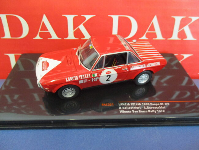Die cast 1/43 Modellino Auto Lancia Fulvia 1600 Coupe HF N2 Rally San Remo 1972