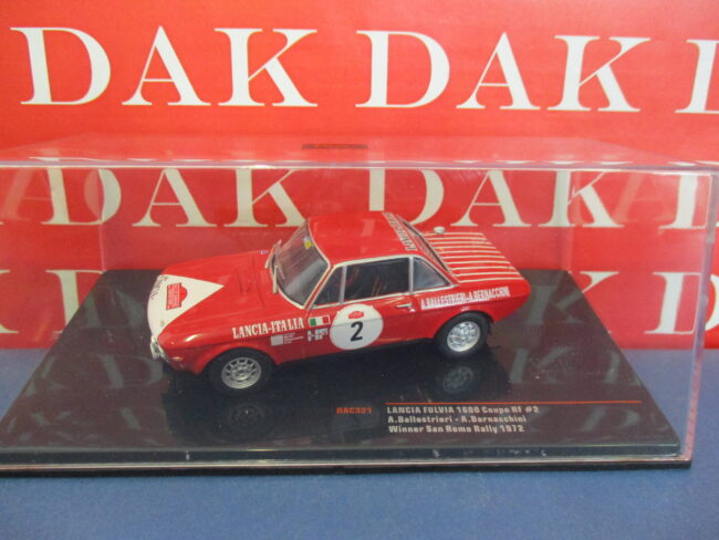 Die cast 1/43 Modellino Auto Lancia Fulvia 1600 Coupe HF N2 Rally San Remo 1972 - immagine 4