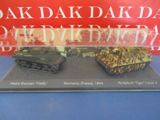 Die cast 1/72 Modellino Carro Armato Tank M4A4 Sherman Firefly Tiger I Ausf.E - immagine 7