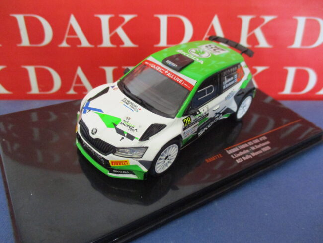 Die cast 1/43 Modellino Auto Skoda Fabia R5 EVO Rally Monza 2020 E. Lindholm - immagine 2