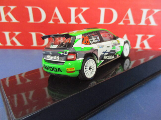 Die cast 1/43 Modellino Auto Skoda Fabia R5 EVO Rally Monza 2020 E. Lindholm - immagine 3
