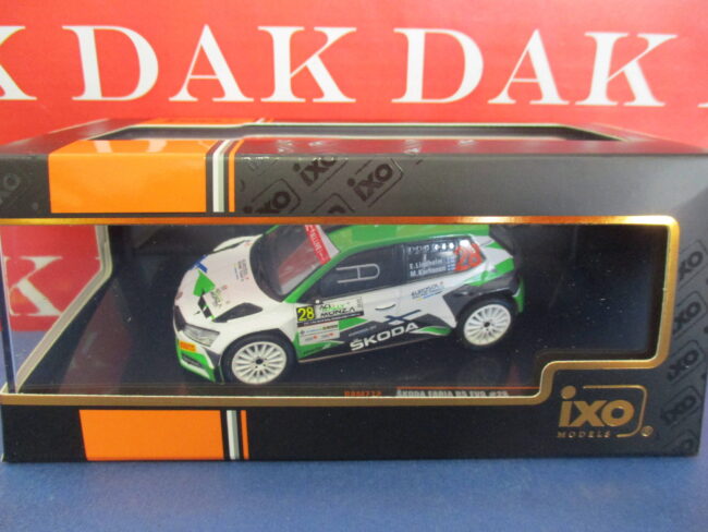 Die cast 1/43 Modellino Auto Skoda Fabia R5 EVO Rally Monza 2020 E. Lindholm - immagine 5