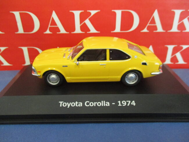 Die cast 1/43 Modellino Auto Toyota Corolla Gialla 1974 - immagine 2