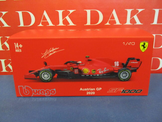 Die cast 1/43 Modellino Auto F1 Ferrari SF1000 Austrian GP 2020 C. LeClerc - immagine 5