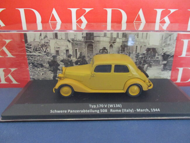 Die cast 1/43 Modellino Auto Mercedes Typ 170V Sch.Pz.Abt. 508 Rome 1944 - immagine 4
