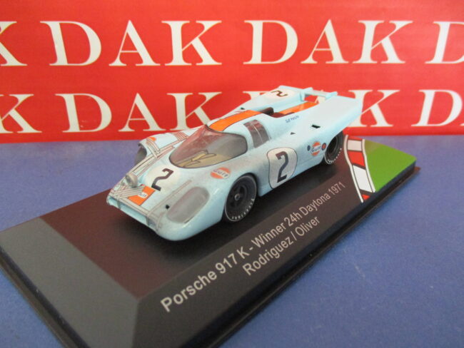 Die cast 1/43 Modellino Auto Porsche 917K Gulf 24H Daytona 1971 Rodriguez by CMR - immagine 3