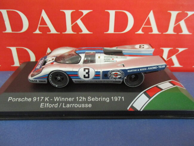 Die cast 1/43 Modellino Auto Porsche 917K Martini 12H Sebring 1971 Elford by CMR - immagine 2