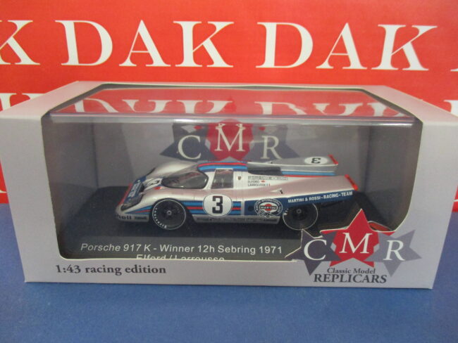 Die cast 1/43 Modellino Auto Porsche 917K Martini 12H Sebring 1971 Elford by CMR - immagine 5