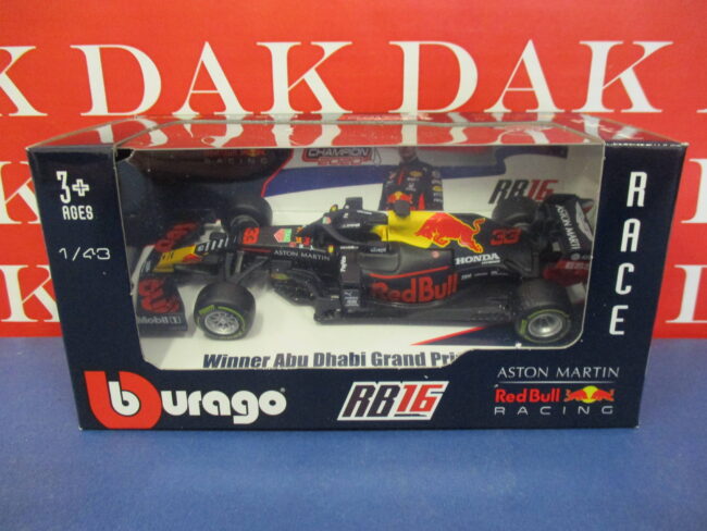 Die cast 1/43 Modellino Auto F1 Red Bull RB16 Abu Dhabi GP 2020 M. Verstappen NP - immagine 4