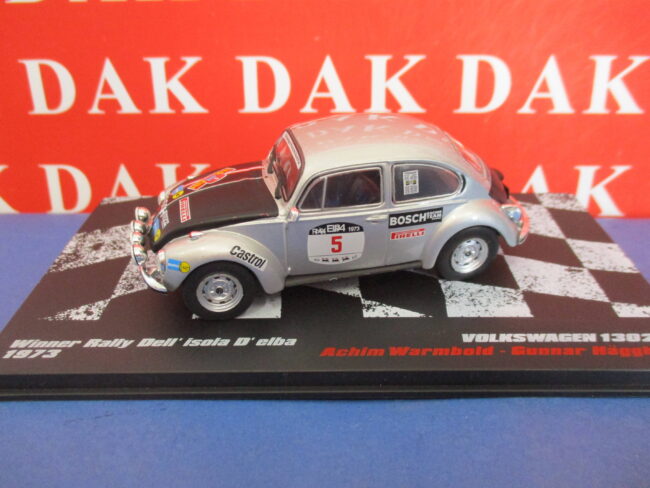 Die cast 1/43 Modellino Auto Volkswagen 1302 S Rally Isola d'Elba 1973 Warmbold