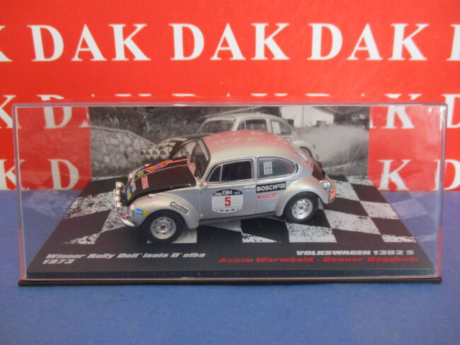 Die cast 1/43 Modellino Auto Volkswagen 1302 S Rally Isola d'Elba 1973 Warmbold - immagine 6