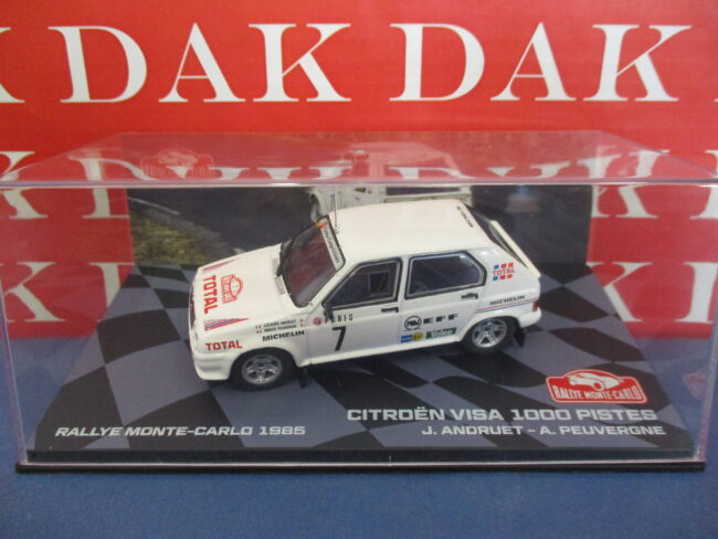Die cast 1/43 Modellino Auto Citroen Visa 1000 Pistes Rally Monte Carlo 1985 RMC - immagine 4