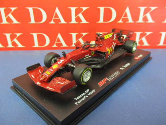 Die cast 1/43 Modellino Auto F1 Ferrari SF1000 Tuscan GP 1000th 2020 S. Vettel - immagine 2