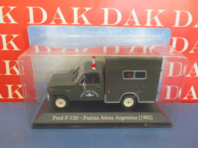 Die cast 1/43 Modellino Auto Ambulanza Ford F-150 Aviazione Argentina 1982 - immagine 4