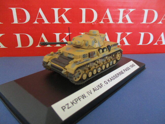Die cast 1/72 Modellino Carro Armato Tank Pz.Kpfw. IV Ausf.G Kasserine Pass 1943 - immagine 2
