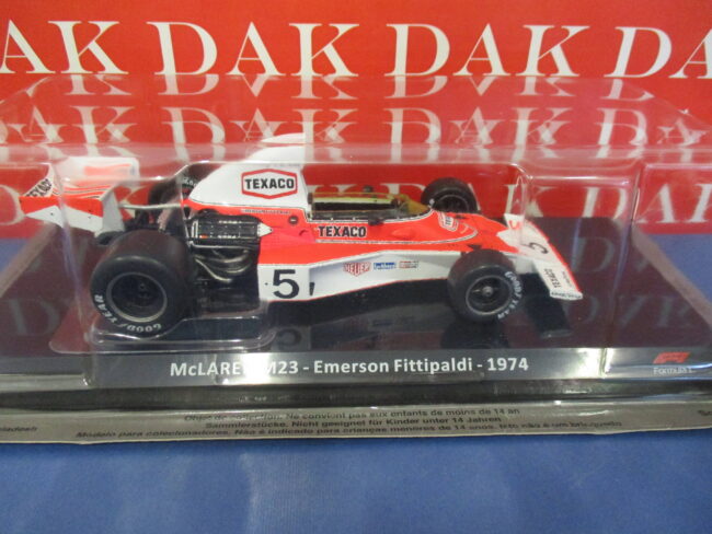 Die cast 1/24 Modellino Auto F1 McLaren M23 1974 E. Fittipaldi - immagine 4