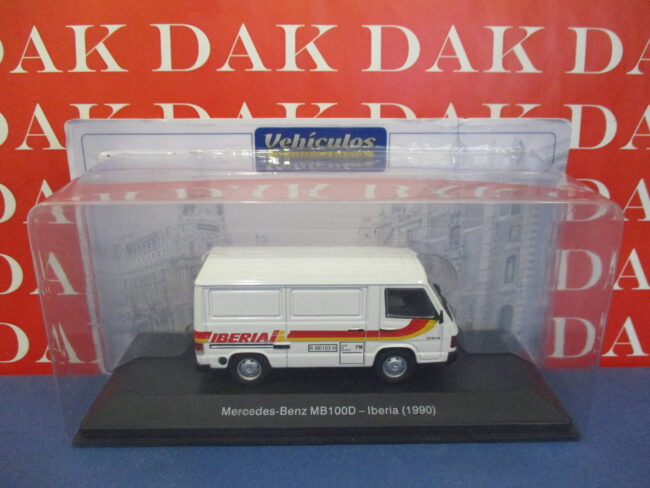 Die cast 1/43 Modellino Furgone Van Mercedes-Benz MB100D Iberia 1990 - immagine 4