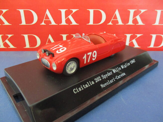 Die cast 1/43 Modellino Auto Cisitalia 202 Spyder Mille Miglia 1947 T. Nuvolari - immagine 2