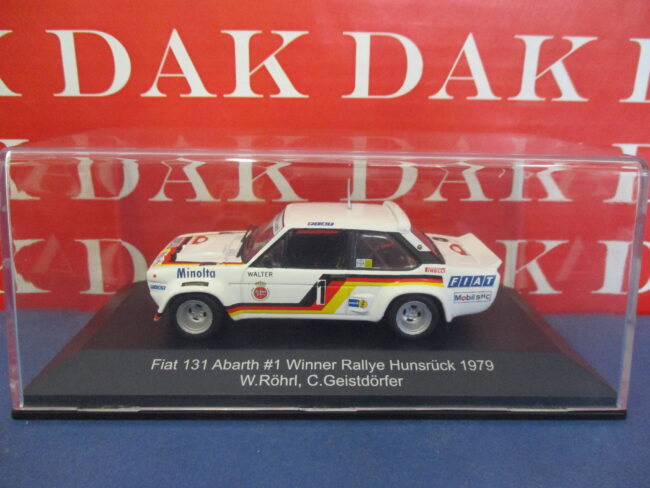 Die cast 1/43 Modellino Auto Fiat 131 Abarth Rally Hunsruck 1979 W. Rohrl - immagine 4