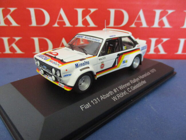 Die cast 1/43 Modellino Auto Fiat 131 Abarth Rally Hunsruck 1979 W. Rohrl - immagine 2