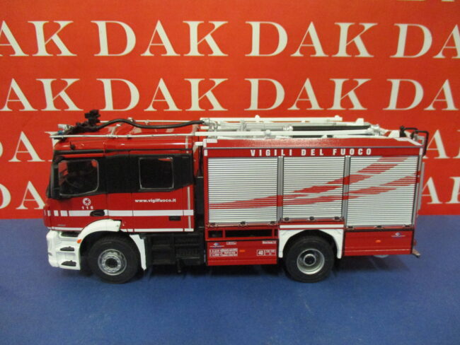 Die cast 1/43 Modellino Camion Pompieri Mercedes AROCS 1832 APS Bimodale BAI 202