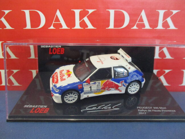 Die cast 1/43 Modellino Auto Peugeot 306 Maxi Rally Haute Provence 2017 S. Loeb - immagine 4