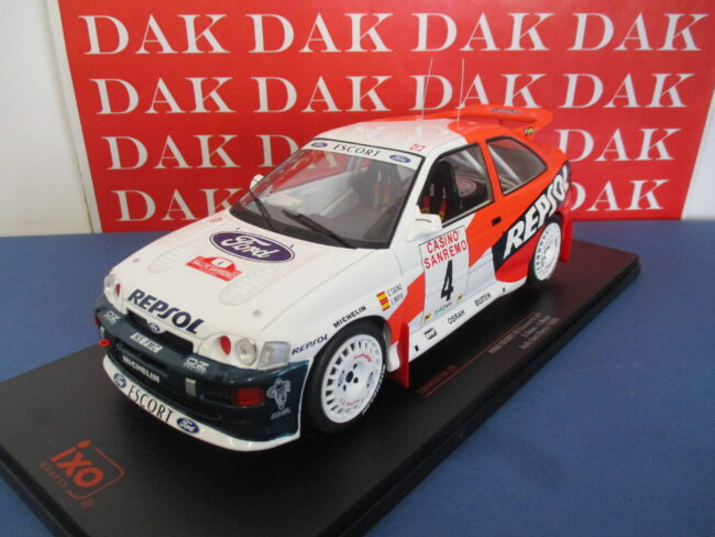 Die cast 1/18 Modellino Auto Ford Escort RS Cosworth Rally San Remo 1996 Sainz - immagine 2