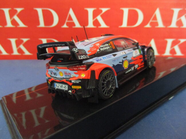 Die cast 1/43 Modellino Auto Hyundai i20 Coupe WRC Rally Croazia 2021 T.Neuville - immagine 3