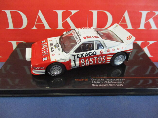 Die cast 1/43 Modellino Auto Lancia 037 EVO 2 Rally Haspengouw 1986 P. Snijers - immagine 2