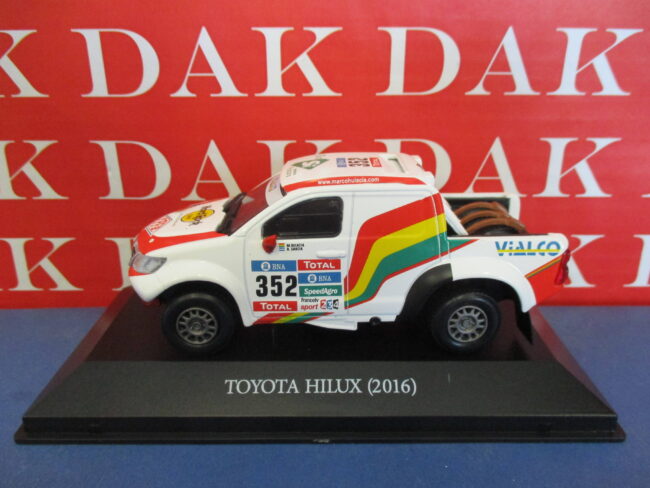 Die cast 1/43 Modellino Auto Toyota Hilux N352 Rally Dakar 2016 M. Bulacia