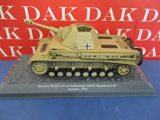 Die cast 1/43 Modellino Carro Armato 105mm Le.FH18/1 L28 GW IVb Heuschrecke 10