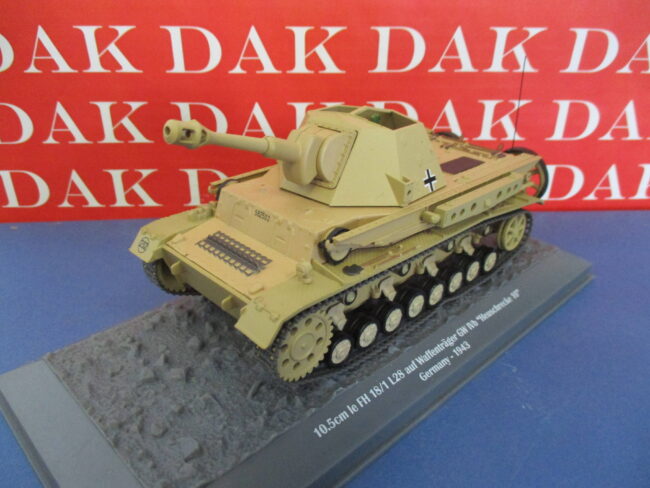 Die cast 1/43 Modellino Carro Armato 105mm Le.FH18/1 L28 GW IVb Heuschrecke 10 - immagine 2