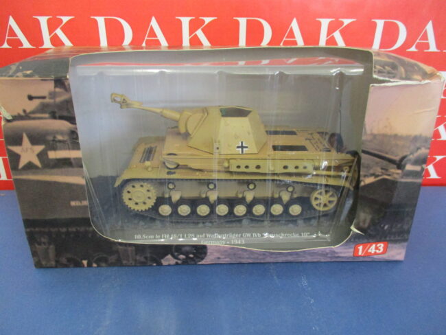 Die cast 1/43 Modellino Carro Armato 105mm Le.FH18/1 L28 GW IVb Heuschrecke 10 - immagine 4