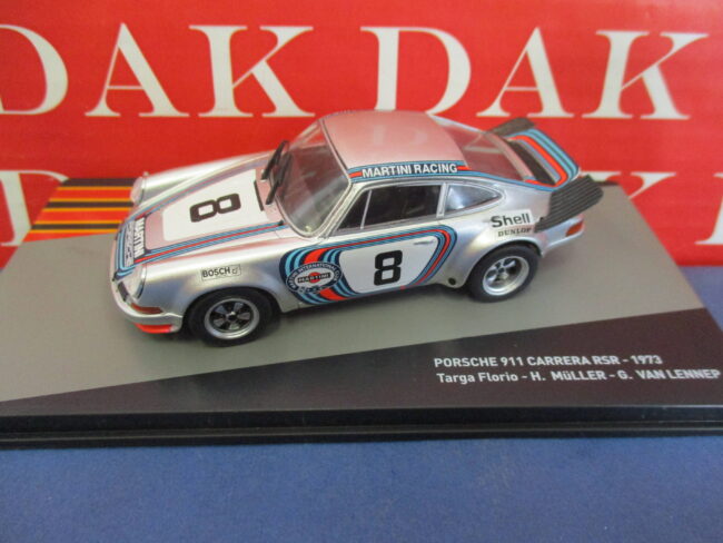 Die cast 1/43 Modellino Auto Porsche 911 Carrera RSR Targa Florio 1973 H. Muller