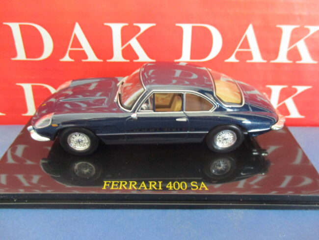 Die cast 1/43 Modellino Auto Ferrari 400 Super America Blue HB