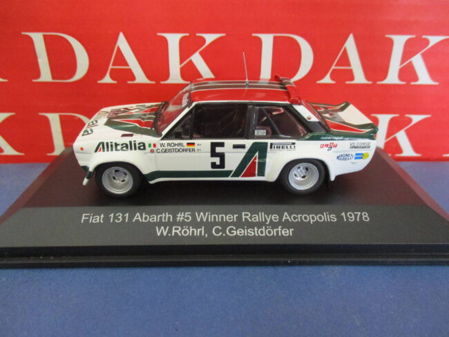 Die cast 1/43 Modellino Auto Fiat 131 Abarth Rally Acropolis 1978 W. Rohrl CMR