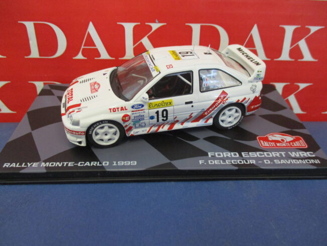 Die cast 1/43 Modellino Auto Ford Escort WRC Rally Monte Carlo 1999 Delecour RMC